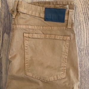 Paige Normandie Cotton Pants/Jeans- Mustard color